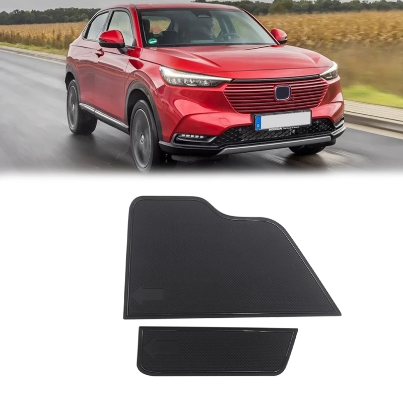 سيارة الخلفي الجذع الجانب عدم الانزلاق حصيرة لهوندا HRV HR-V Vezel 2021 2022 الخلفي الجذع تخزين جيب أسفل وسادة