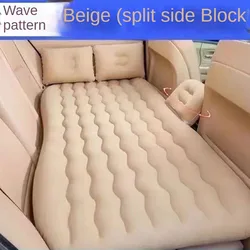 Foldable SUV Travel Inflatable Mattress Cover with Velvet Top for Car Interior Decoration