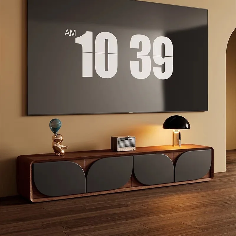 

French solid wood TV cabinet