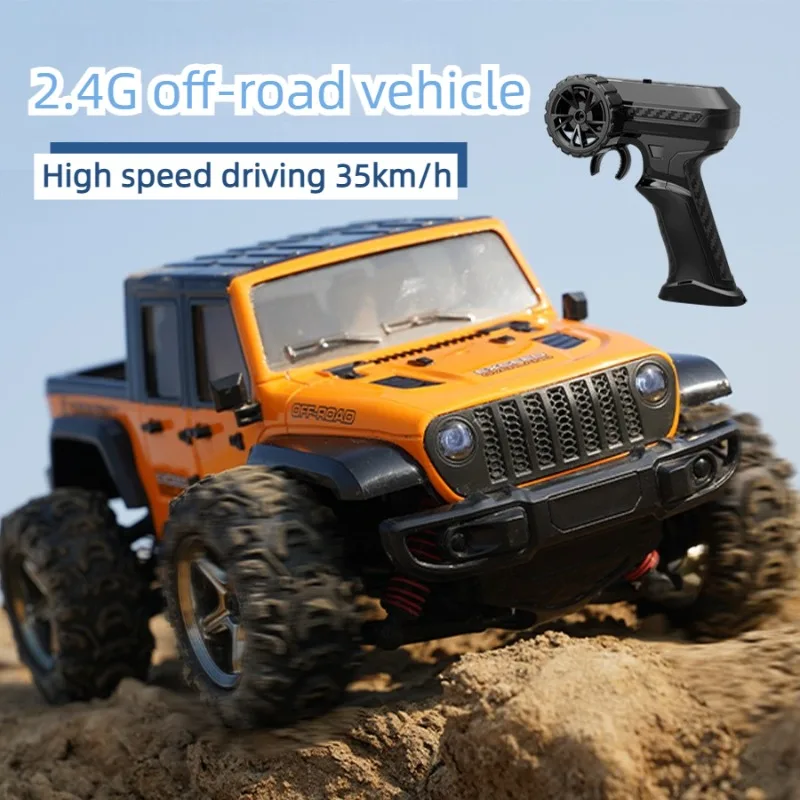 2.4GHz Off Road Auto telecomandata per bambini RC Auto giocattolo con batteria ricaricabile Assorbimento degli urti Arrampicata RC 4WD Auto Ragazzi regalo