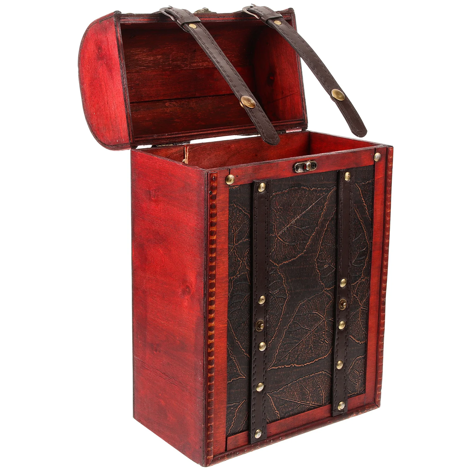 

Double Bottle Wooden Box Portable Wine Gift Packaging Holder Case Gift Box Container Holder