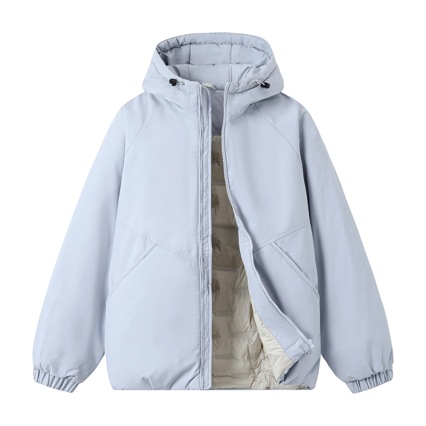 Couple Outdoor Cycling Sports Windproof Breathable Down Jacket with 90% Velvet Content Fashionable Trend Thick and Warm Jacket