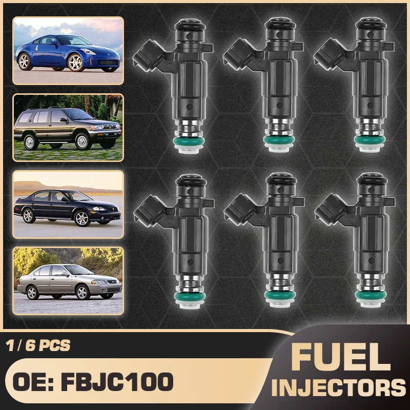 

For Nissan 350Z Pathfinder Fairlady Z Terrano Maxima Cefiro Maxima QX 2000-2004 6 Cylinders Engine Fuel Injectors Nozzle FBJC100