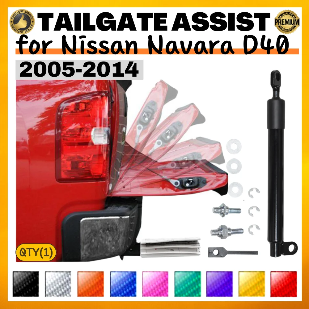 

Qty(1) Tailgate Assist for Nissan Navara D40 2005-2014 Pickup Rear Lift Support Spring Damper Shock Absorber Strut Bar