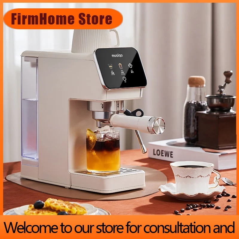 FirmHome StoreCold And Hot Extraction Semi-automatic Italian Coffee Machine Espresso Coffee Maker Milk Foam Frothing Coffee Mach