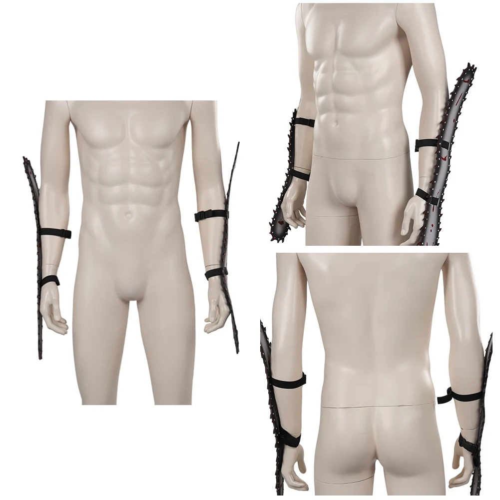Denji-casco de pulsera de fantasía para hombre y mujer, accesorios de disfraz de motosierra de Anime, mano, Halloween, Carnaval, juego de rol, utilería para adultos