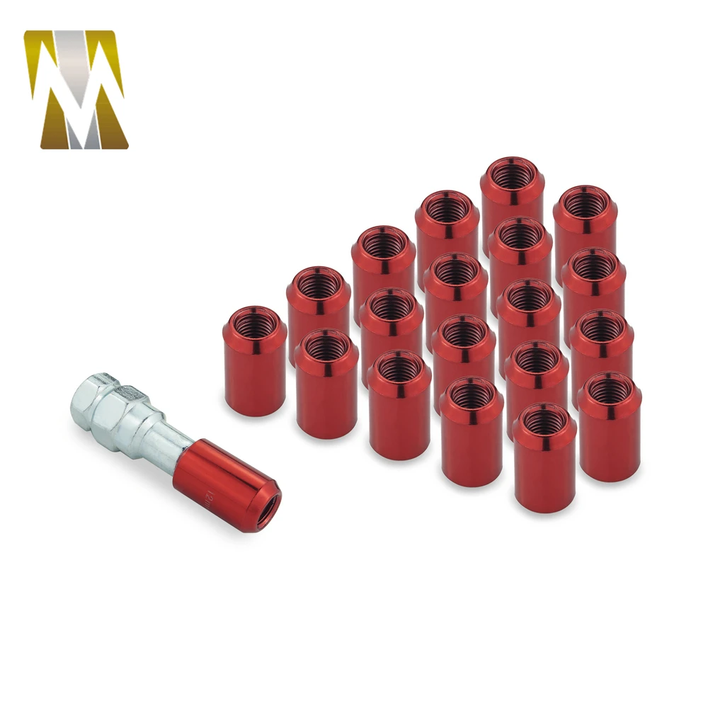 

20PCS Universal Steel Wheel Screw Nut Racing Iron lock locking Lug Nuts M12 x 1.5 1.25 For Nissan Infiniti Subaru Suzuki