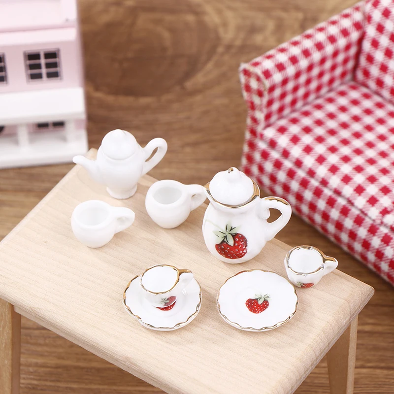 Doll House Mini Ceramic Handmade Doll House Kitchen Ceramic Decorations Decorative Vase