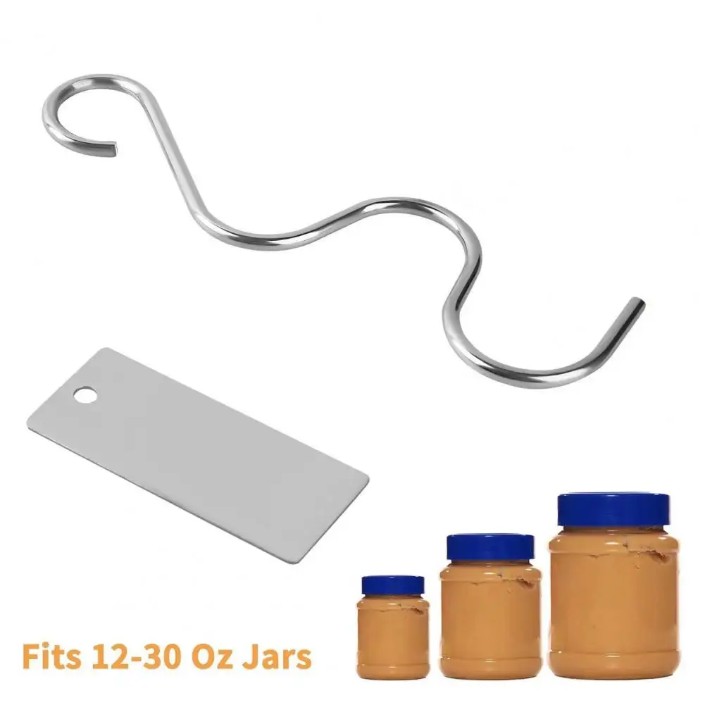 Rust-proof Design Stainless Steel Sauce Stirring Rod with Scraper A Versatile Nut Butter Mixing Spreading Tool High Sauce Mixer