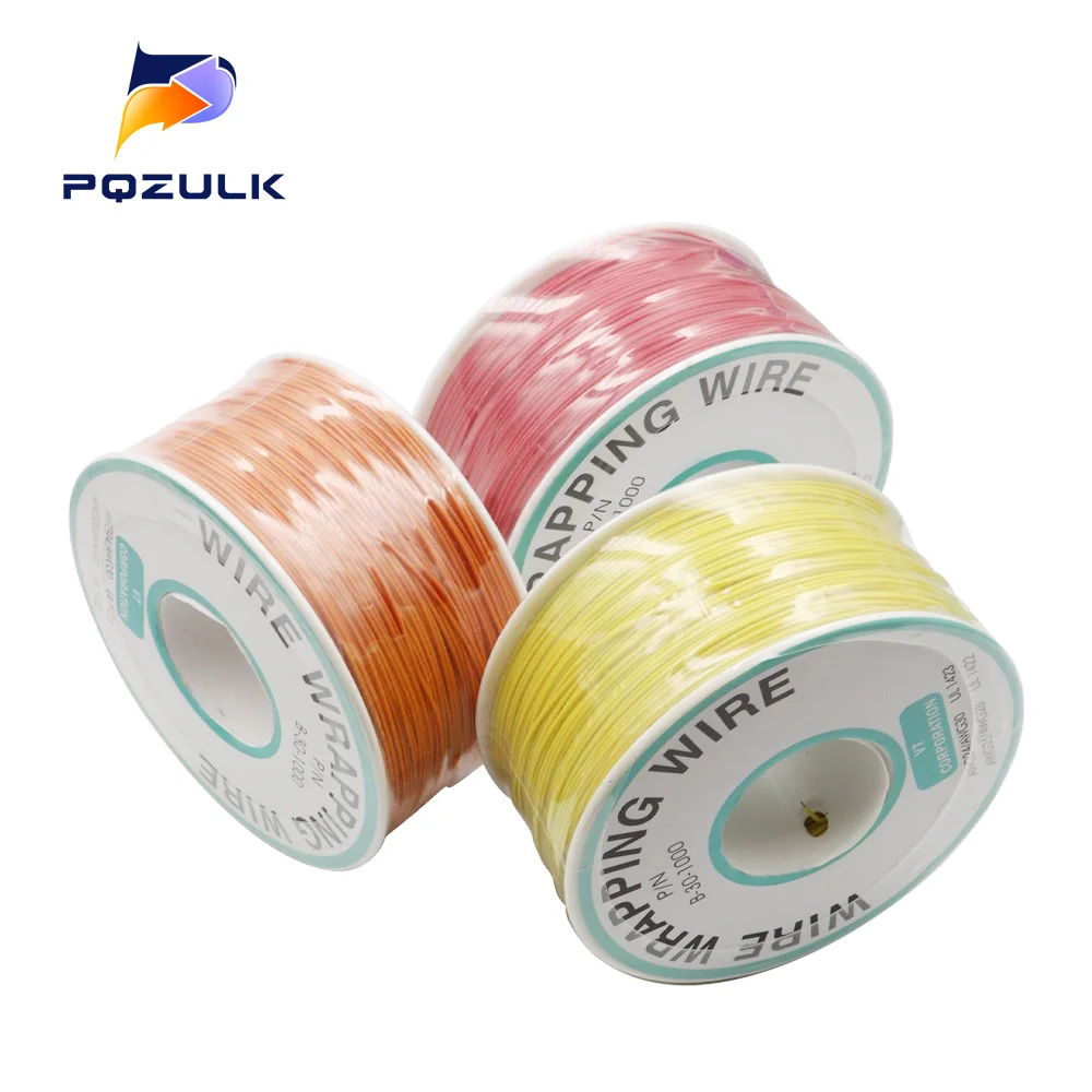 250 m/lots 30 AWG Wrapping Wire 10 Colors Single Strand Copper Cable Ok Wire Electrical Wire for Laptop Motherboard PCB Solder