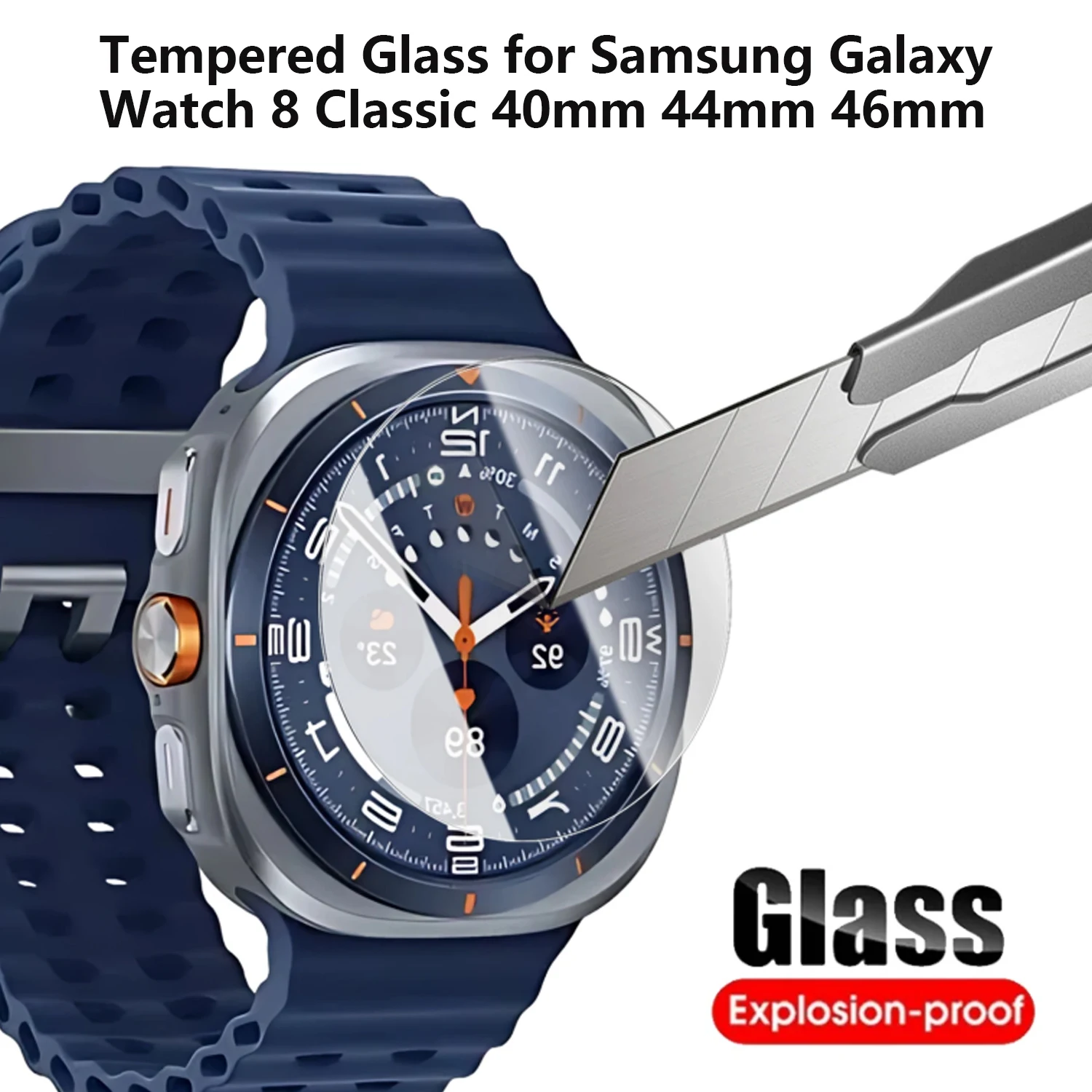 Vidro Temperado para Samsung Galaxy Watch 8 Classic 40mm 44mm 46mm Ultra (2025) 47mm Protetor de Tela Ultra-HD