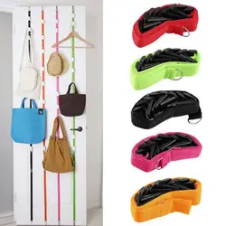 Adjustable Straps with Hooks Hat Bag Coat Clothes Rack Organizer Storage Holders Hanger Over The Door Closet Wardrobe Bedroom