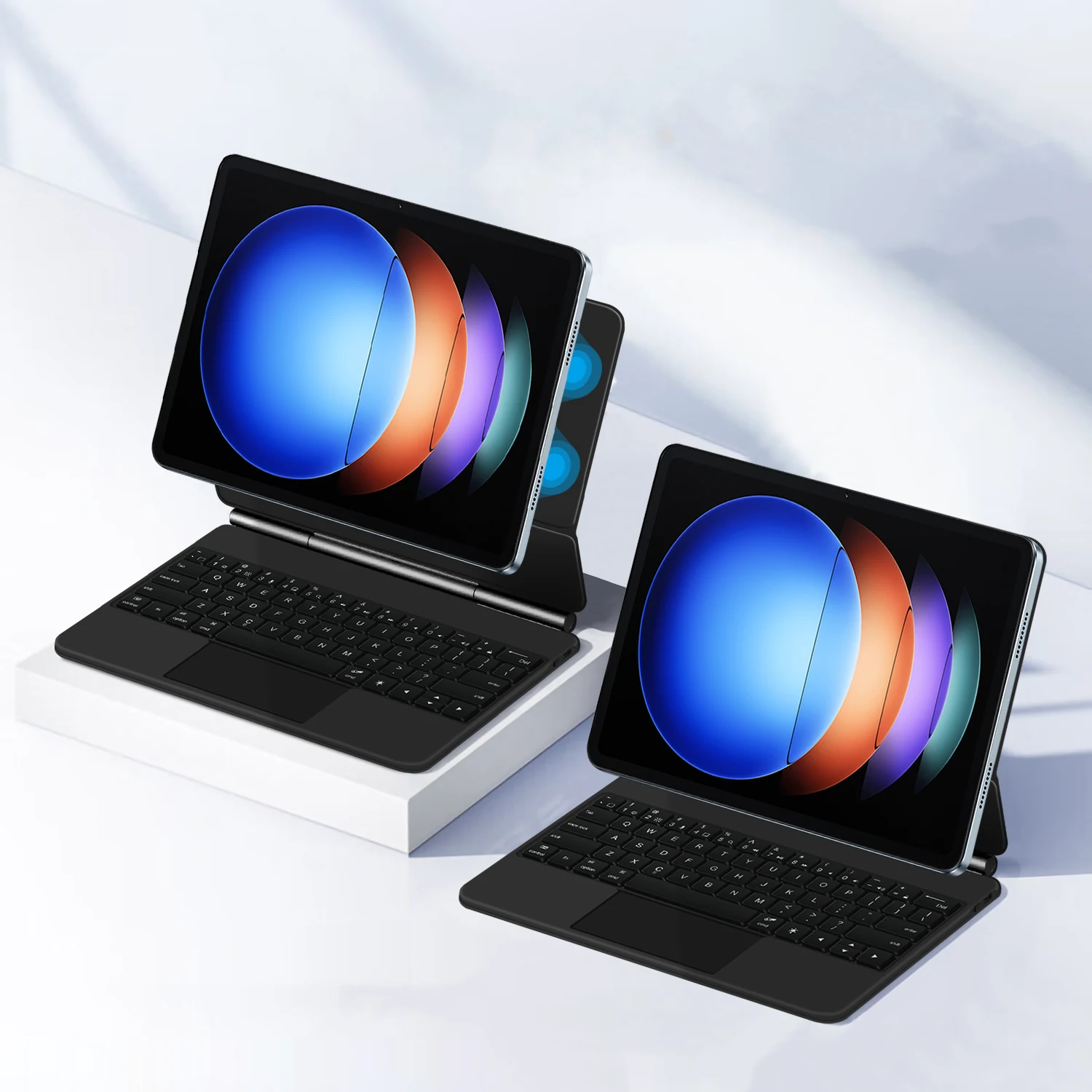 Imagem -06 - Folio-teclado Mágico para Xiaomi mi Pad 6s Pro 12.4 Português Espanhol Francês Coreano Árabe Alemão Teclado Inteligente