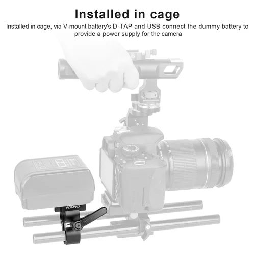 Imagen 2 del producto Placa de batería de montaje en V FOMITO, mandíbulas ajustables, placa de batería versátil con montaje en V para fuente de alimentación de batería