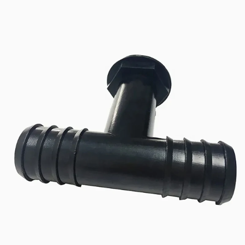 OEM PA PC PP PU PVC ABS Rapid Prototype Custom Parts Service Black Plastic Three-Way Pipe Fitting