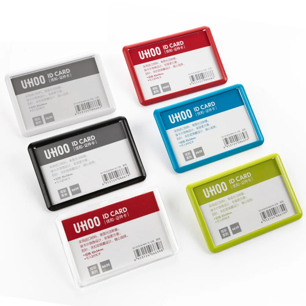 Multifunctional Office School Bank Credit Card Business Name Tags Card Holder With Pin Clip ID Badge Holder Card Bag Badge Case