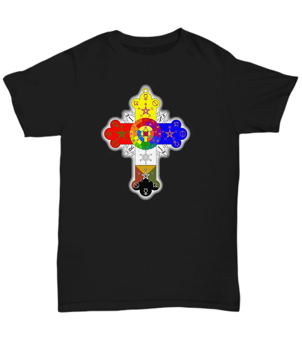 Esoteric shirt Rosicrucian lamen Rose Cross symbol apparel - Occult Alchemy tee