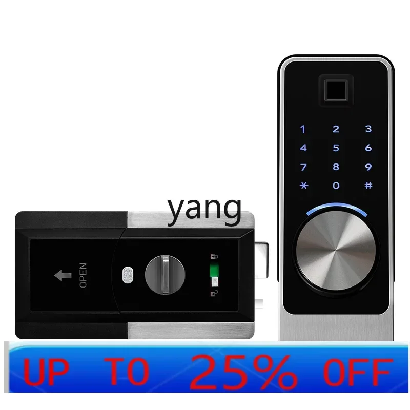 LTT قفل بصمة الإصبع APP بلوتوث كلمة المرور الإلكترونية الخارجية قفل الباب المساعد للباب المضاد للسرقة #1