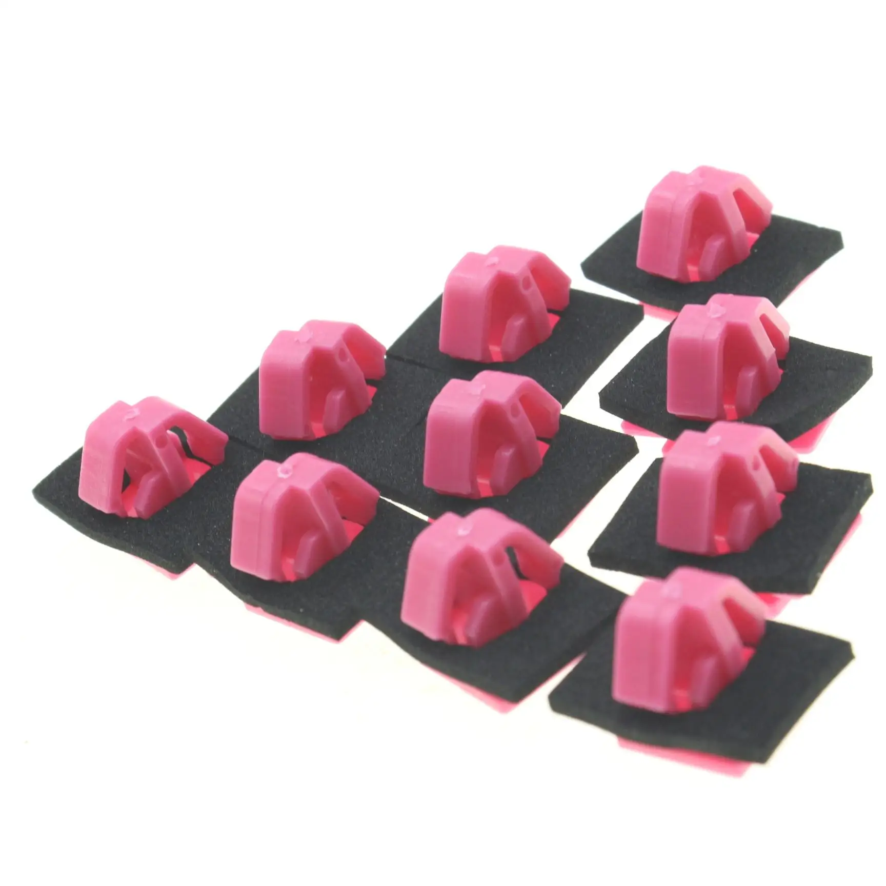 

10 шт., боковой кронштейн с черным уплотнителем для Kia Sorento 2006–2014 и Cadenza 2013–2020 877563E500, розовая нейлоновая застежка