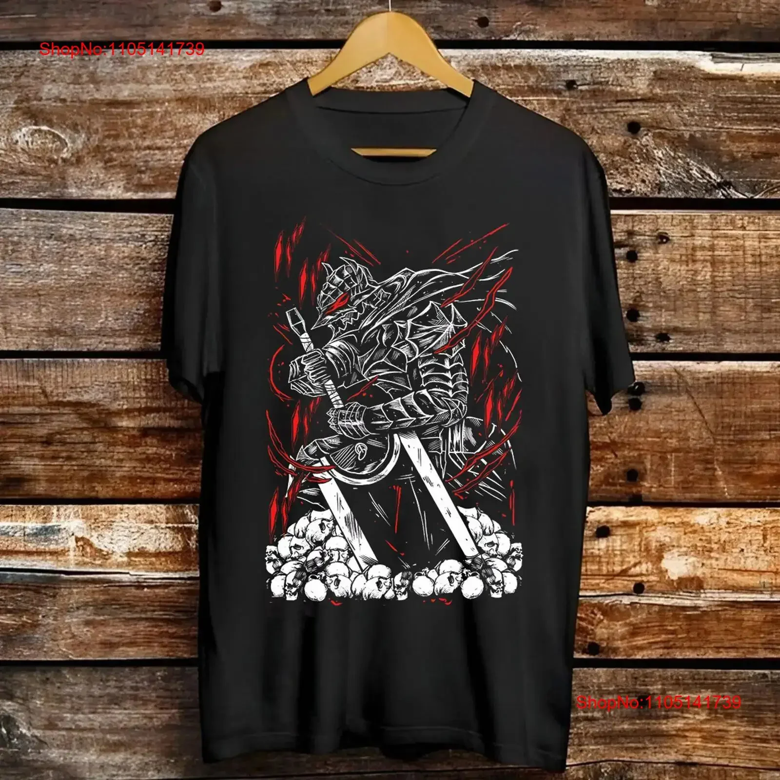 Berserk Strip Guts Berserker Armor camiseta talla S 5XL TT758 vintage lavado Casual elegante gráfico homme streetwear ligeramente