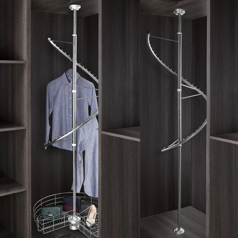 wardrobe rotating hanger, cloakroom S-shaped hanger, rotating rack pants rack storage