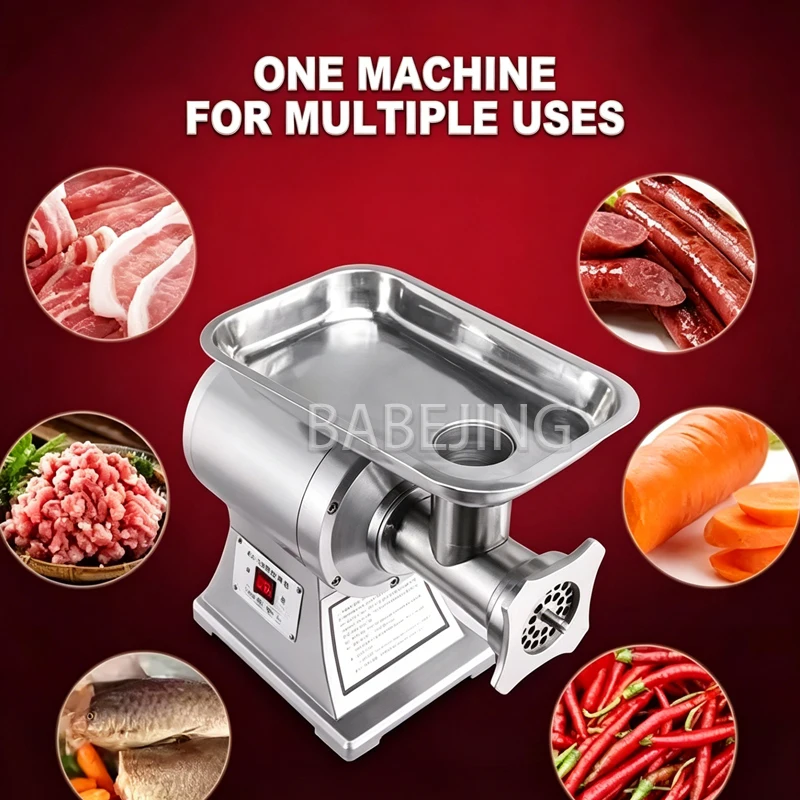 Small Electric Meat Grinder Fully Automatic Sausage Filler Food Processor Household Kitchen Appliance