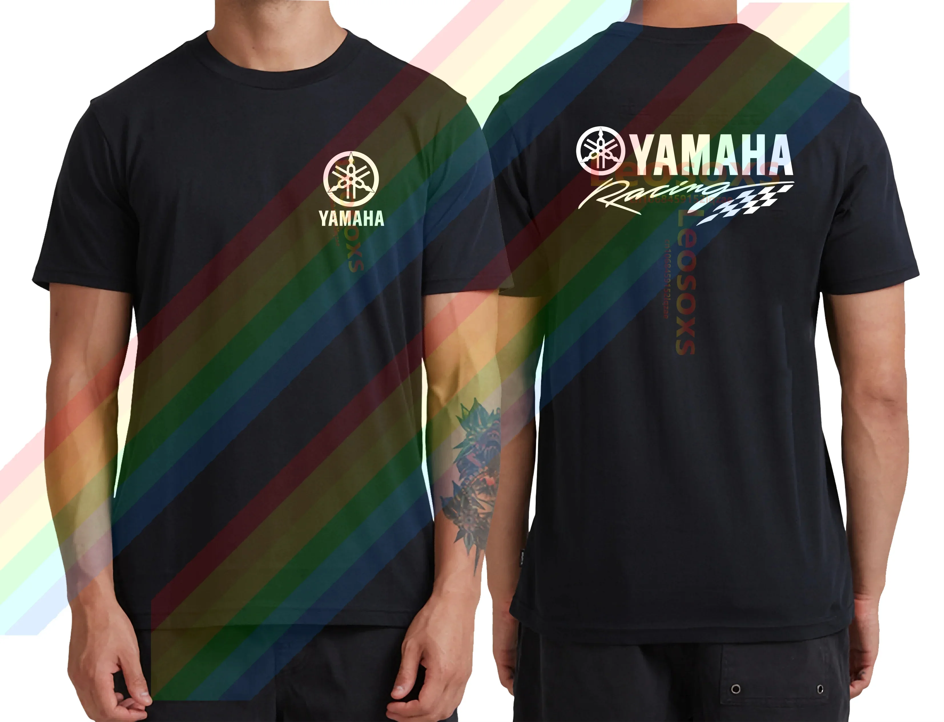 2024 hot sale racing summer men\'s cotton casual Y-yamahas black t-shirt women\'s sports gift holiday short sleeve S-6XL