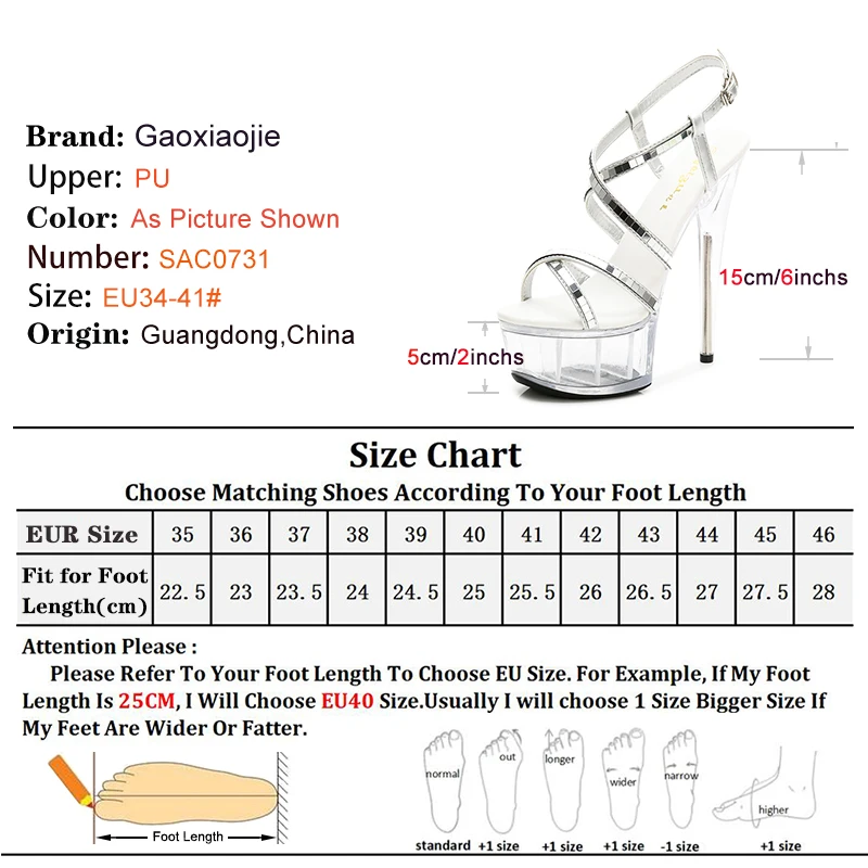 Women Platform 6Inch Stiletto Sandals Luxury Design Silvery Sequin Narrowband Shoes Summer Model Catwalk High Heels Lady Sandals