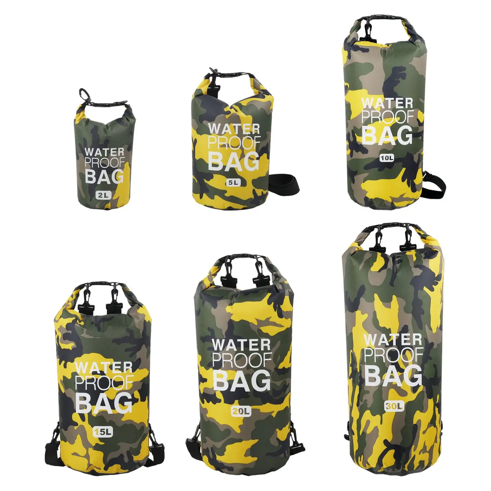 Floating Dry Sack Roll Top Keeps Gear Dry Backpacking Beach Waterproof Dry Bag for Rafting Swimming Boating Women Men Pouch