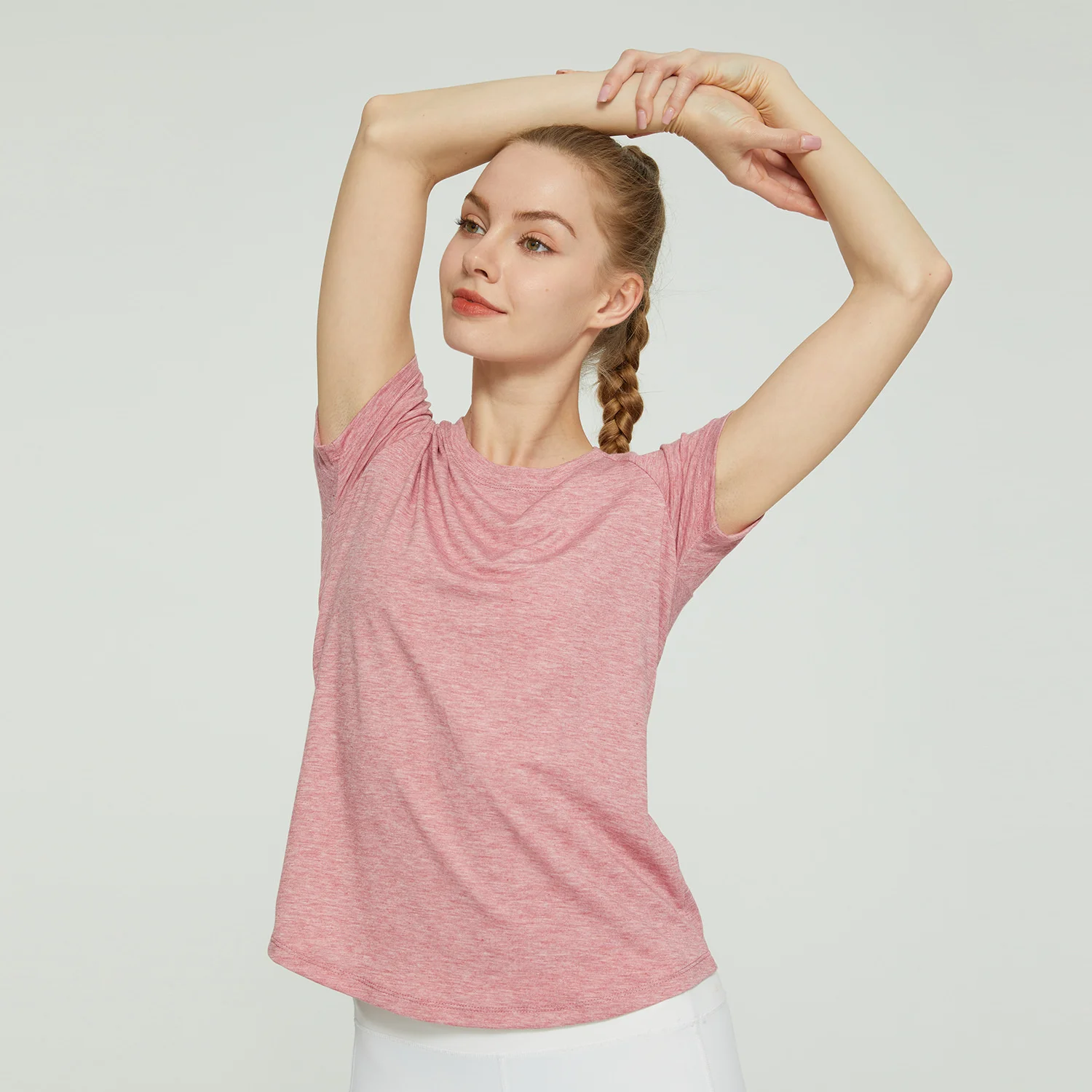 

Летние легкие топы для йоги для женщин, дышащая, быстросохнущая, свободная рубашка для тренировок, влагоотводящая футболка для бега, спортивная одежда