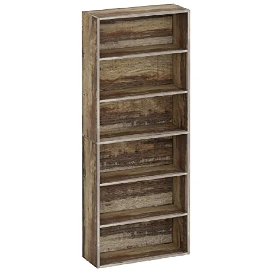 Bookshelves And Bookcases Floor Standing 6 Tiers Display St…