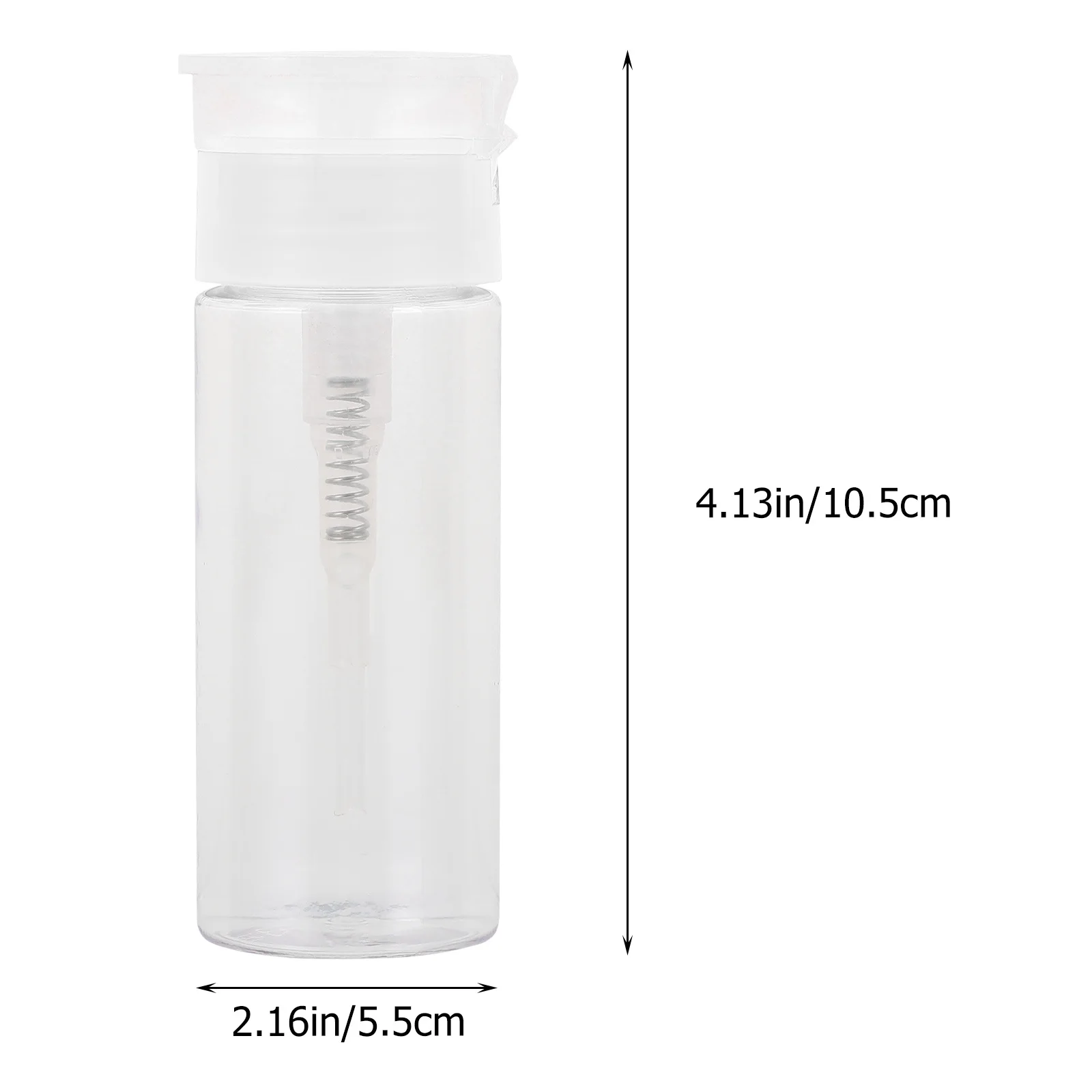 5 قطع من زجاجات الضغط لإزالة طلاء الأظافر، موزع مضخة متين، حاوية سفر قابلة لإعادة الاستخدام لأداة المانيكير