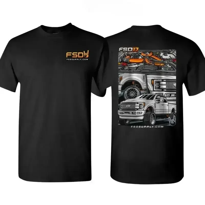 Diesel Truck Graphic T-Shirt - 100% Cotton T-Shirt, Suitable for Performance Enthusiasts, Truck Modders and American Torque Fans, Funny Streetwear Gift, Street Casual Wear.