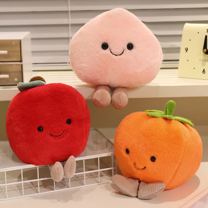 Kreative Simulation Gemüse Serie Ananas Zitrone Karotte Kürbis Apfel Plüsch Spielzeug Baby Beschwichtigen Beruhigende Spielzeug Peluche Puppe