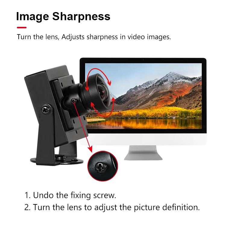 3200 PS5268 1080P 8 mm 45 Grad UVC FHD Starlight Wide Dynamic Low Illumination USB Mini Industriekamera für Android Raspberry Pi