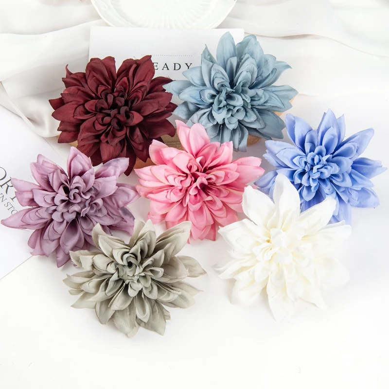 10PCS Artificial Flowers Silk Gerbera Home Decor Garden Christmas Bridal Accessories Clearance DIY Candy Box Wedding Scrapbook