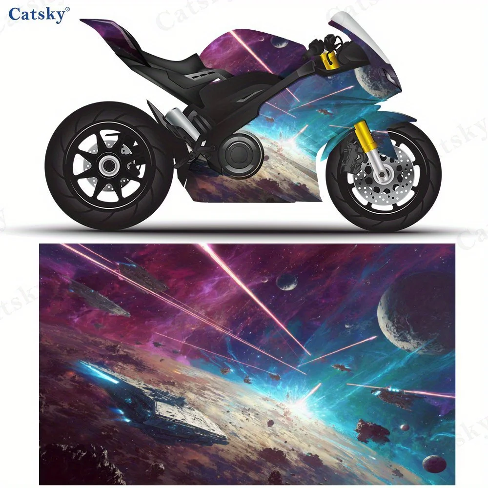 

Fighter Jets Motorcycle Self-Adhesive PVC Vinyl Wraps Sticker, Good-Looking, Durable and Waterproof, No Bubble Design, Worth Hav