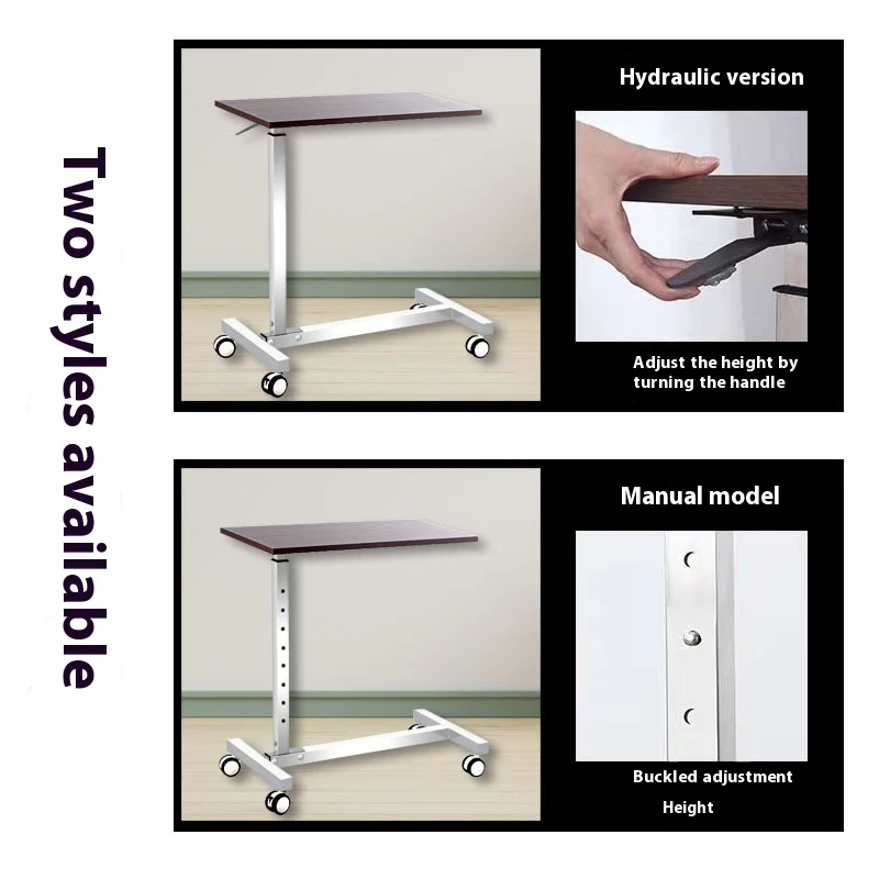طاولة طعام بجانب السرير في المستشفى لإعادة تأهيل المسنين ABS طاولة قابلة للطي للتمريض والرعاية المنزلية وطاولة طعام للمريض #3