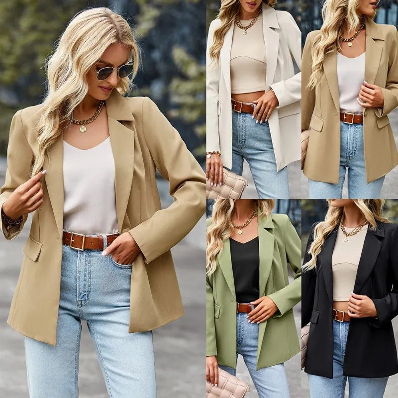 

Casual Small Suit 2025 Winter Versatile Jacket Professional Formal Suit Women