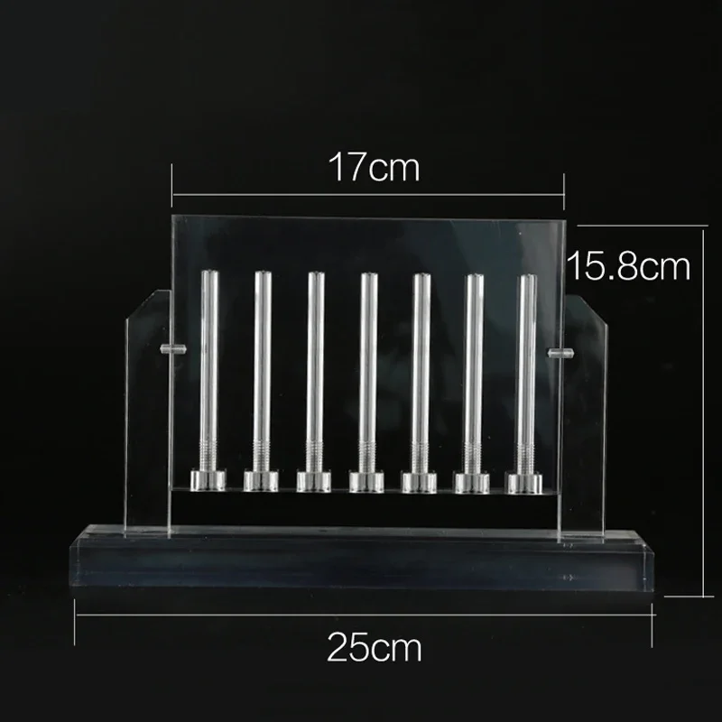 7 Tubes Quality Oil Reversible Clear Glass Comparator Viscosity Transmission Oil Comparator