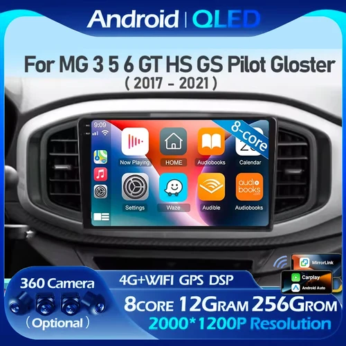 Android 14 Carplay Auto para Morris Garages MG3 2017 2018 2019 Radio de coche reproductor Multimedia GPS estéreo navegación WIFI + 4G DSP 2din