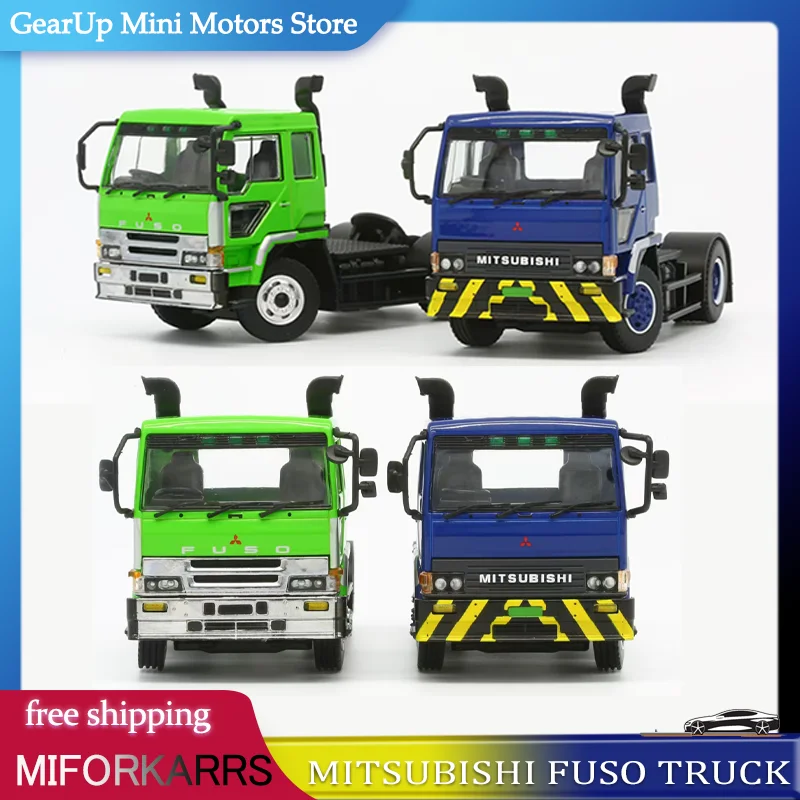 

New Blue Livery Model One 1:64 Mitsubishi Fuso Truck - 1990s Classic Tractor Head Alloy Diecast Model for Truck Collectors Toy