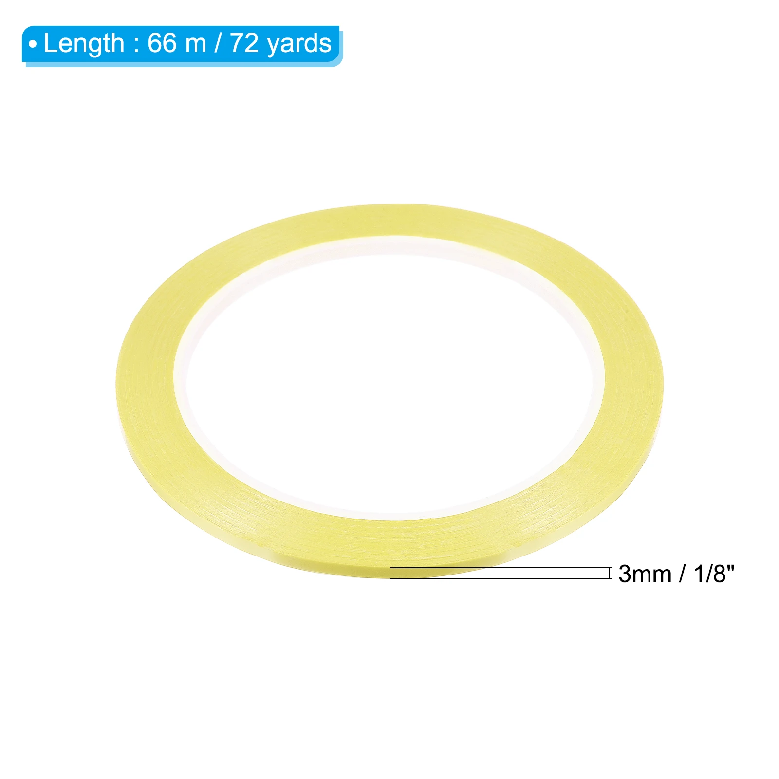 Uxcell 5Pcs 66m Whiteboard Tape 2/3/5/12mm Width Thin Dry Erase Tape for Graphic Chart Marking DIY Art