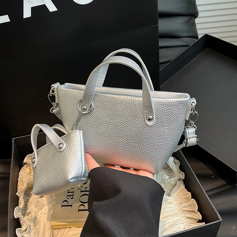 

Роскошная серебряная сумка, черная женская сумка, сумка-мессенджер из искусственной кожи, женская брендовая дизайнерская сумка bolsa feminina, дорожная сумка