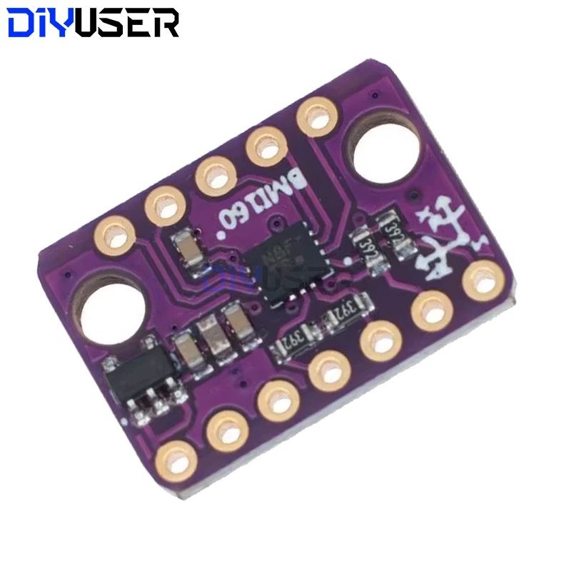 DIYUSER BMI160 GY-BMI160 6DOF 6-axis Rate Gyro Gravity Accelerometer Sensor Module IIC I2C SPI Communication Protocol 3-5V