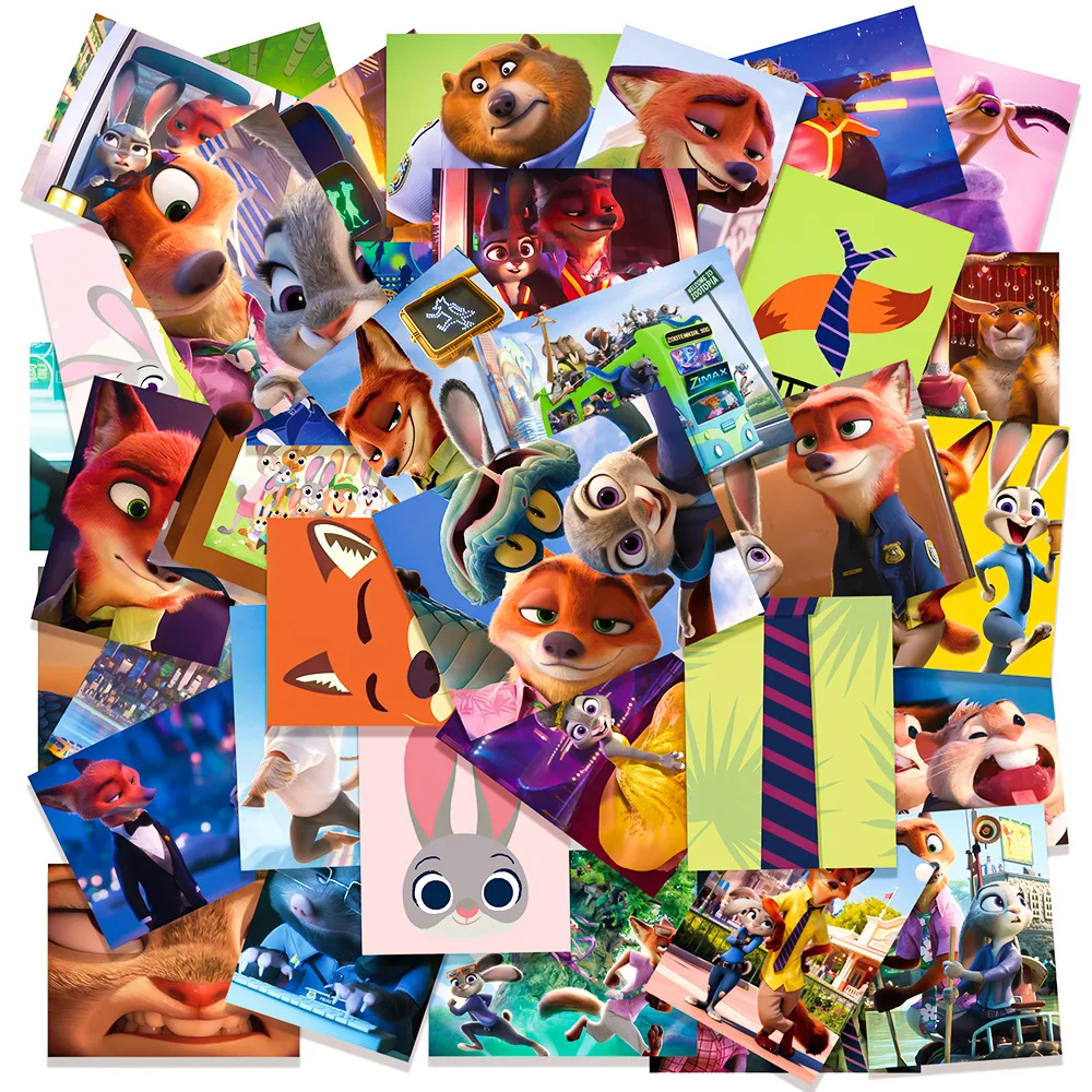 50 Teile/satz Neue Cartoon Zootopia 2 Aufkleber DIY Telefon Laptop Gepäck Skateboard Graffiti Aufkleber Spaß Für Party Aufkleber