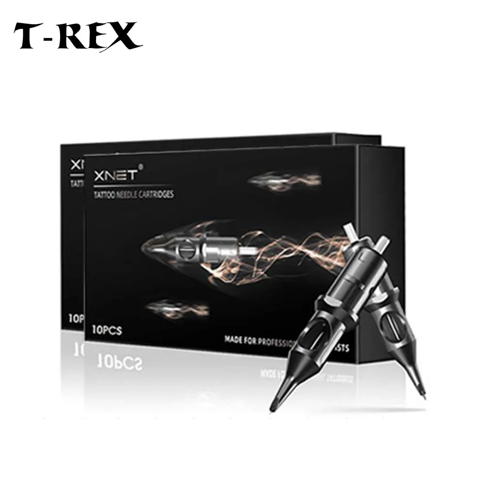 

T-Rex 10 шт./кор. 0,35 мм сплав картридж для татуировки игла круглый лайнер RL одноразовая безопасная стерилизация для ручки машины