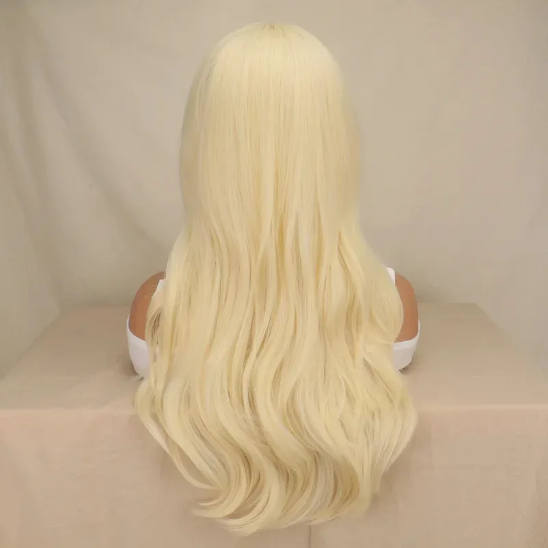 2024NEW Movie Barbie Wig Cosplay For Woman Adult Blond Hair Curly Hair Halloween Barbie Style Synthetic Long White