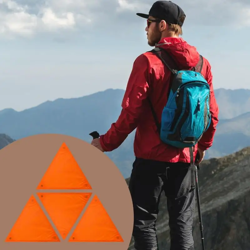 

Orange Safety Blind Panels High Visibility Safety Blind Cover For Camping Portable Hunting Supplies Panels Includes Carrying Bag
