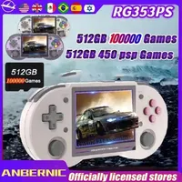 ANBERNIC RG353PS Portable PSP Handheld Game Console RK3566 3.5 INCH IPS SCREEN Android Linux OS HD Video Games PS1 PSP 450 GAMES